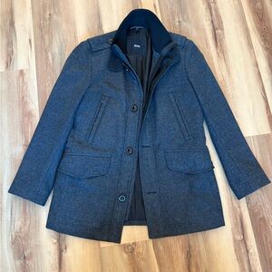 Hugo Boss Gray Wool Jacket